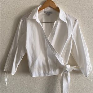 Nine West wrap shirt